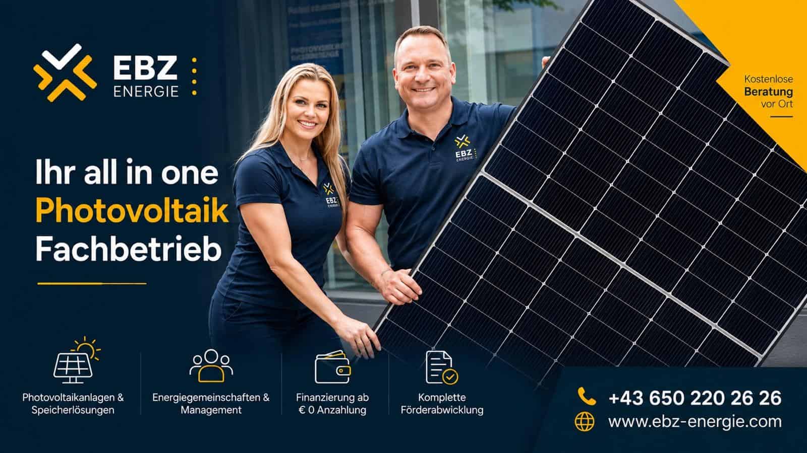 Das Team von EBZ Energie, Photovoltaik-Fachbetrieb aus Villach
