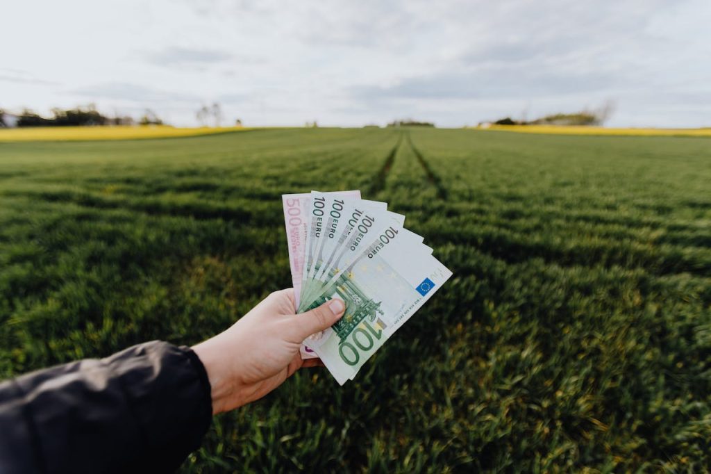 Mann mit Geld in der Hand