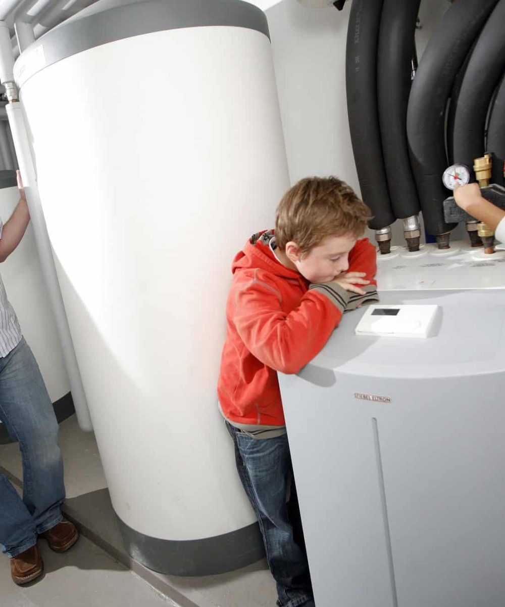 Wärmepumpe im Keller